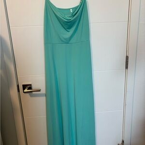 Elegant Teal Maxi Dress